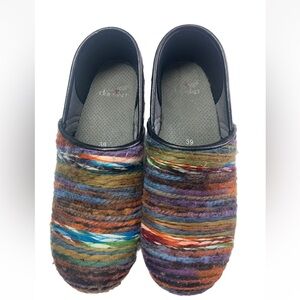 Dansko women’s  EU39/US 7 Professional Coated Yarn Multicolor Clogs